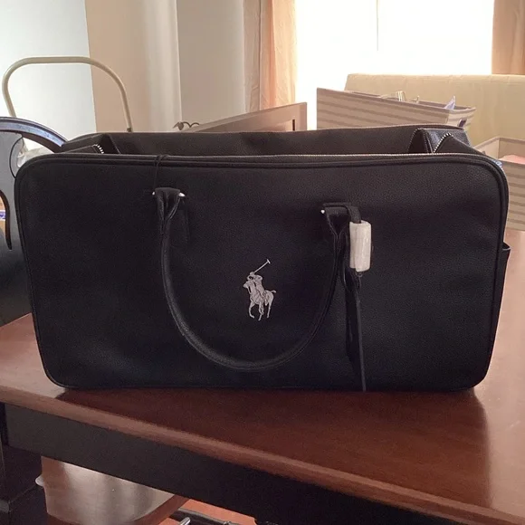 Polo by Ralph Lauren Black Duffle bag NEW - Picture 1 of 4